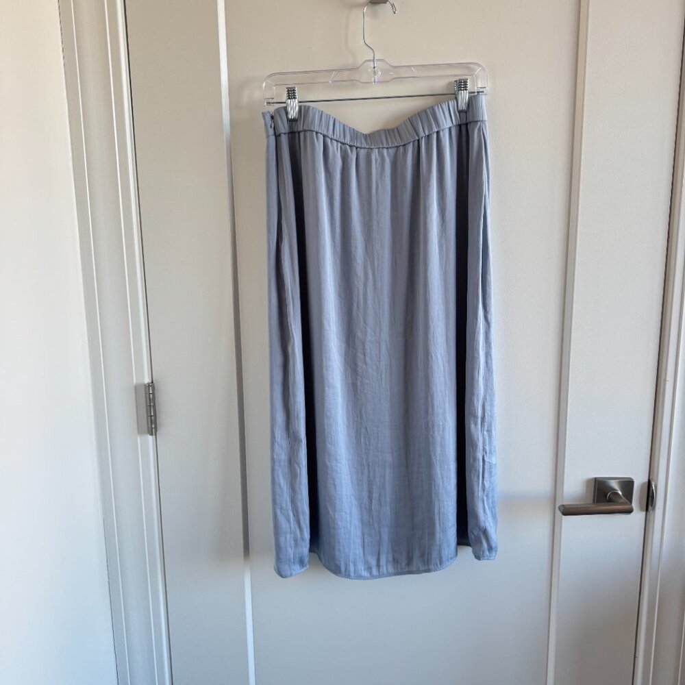 Lauren Conrad silk dusty blue maxi skirt in size M - Picture 6 of 6